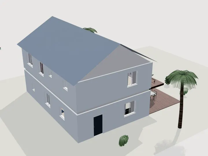 Beach House: 3D view of the outside
